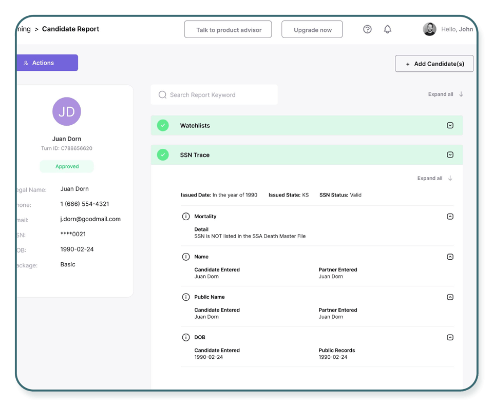 3.2 View the report details in Turn Dashboard