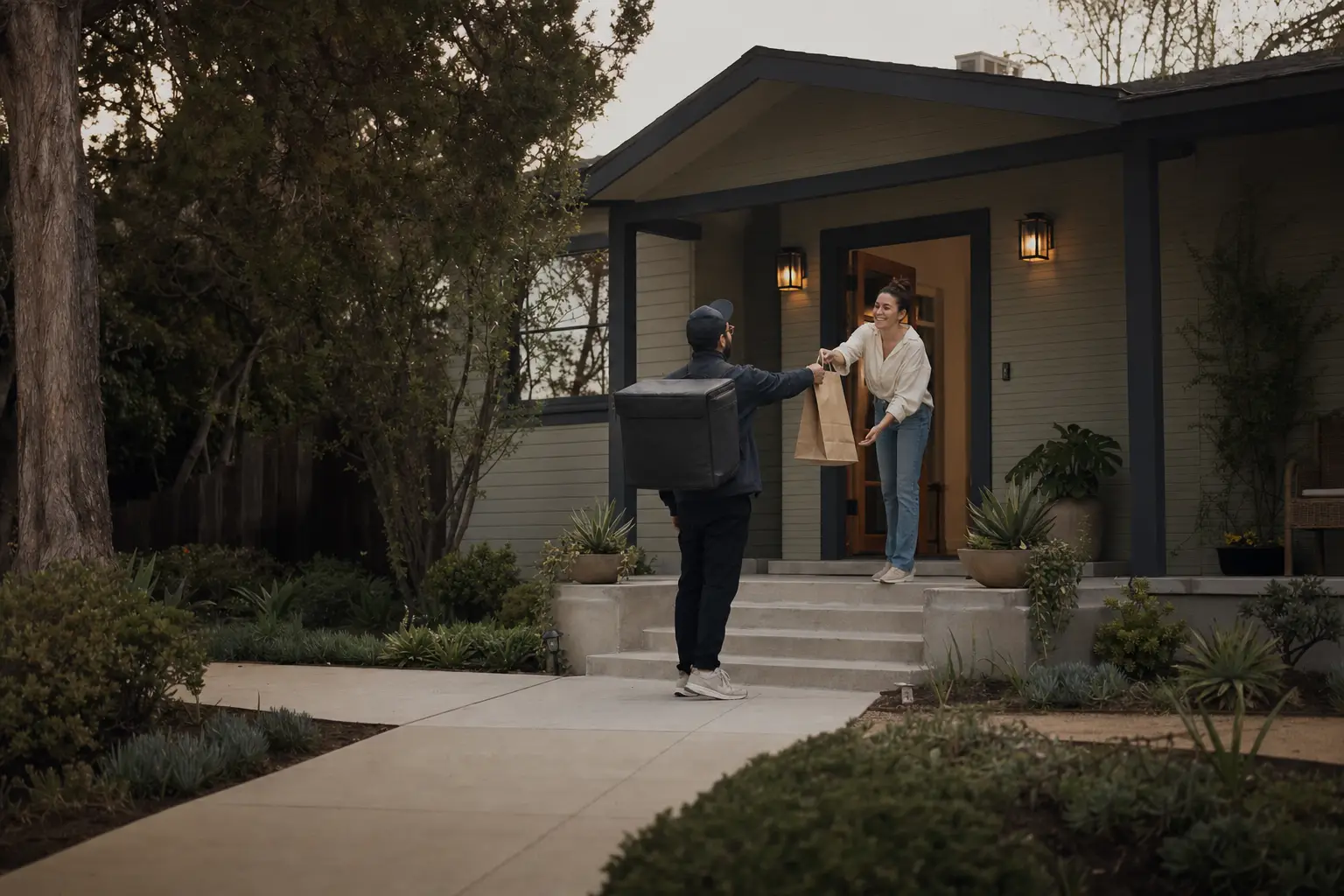 Gig marketplace workers and customers using an on-demand platform
