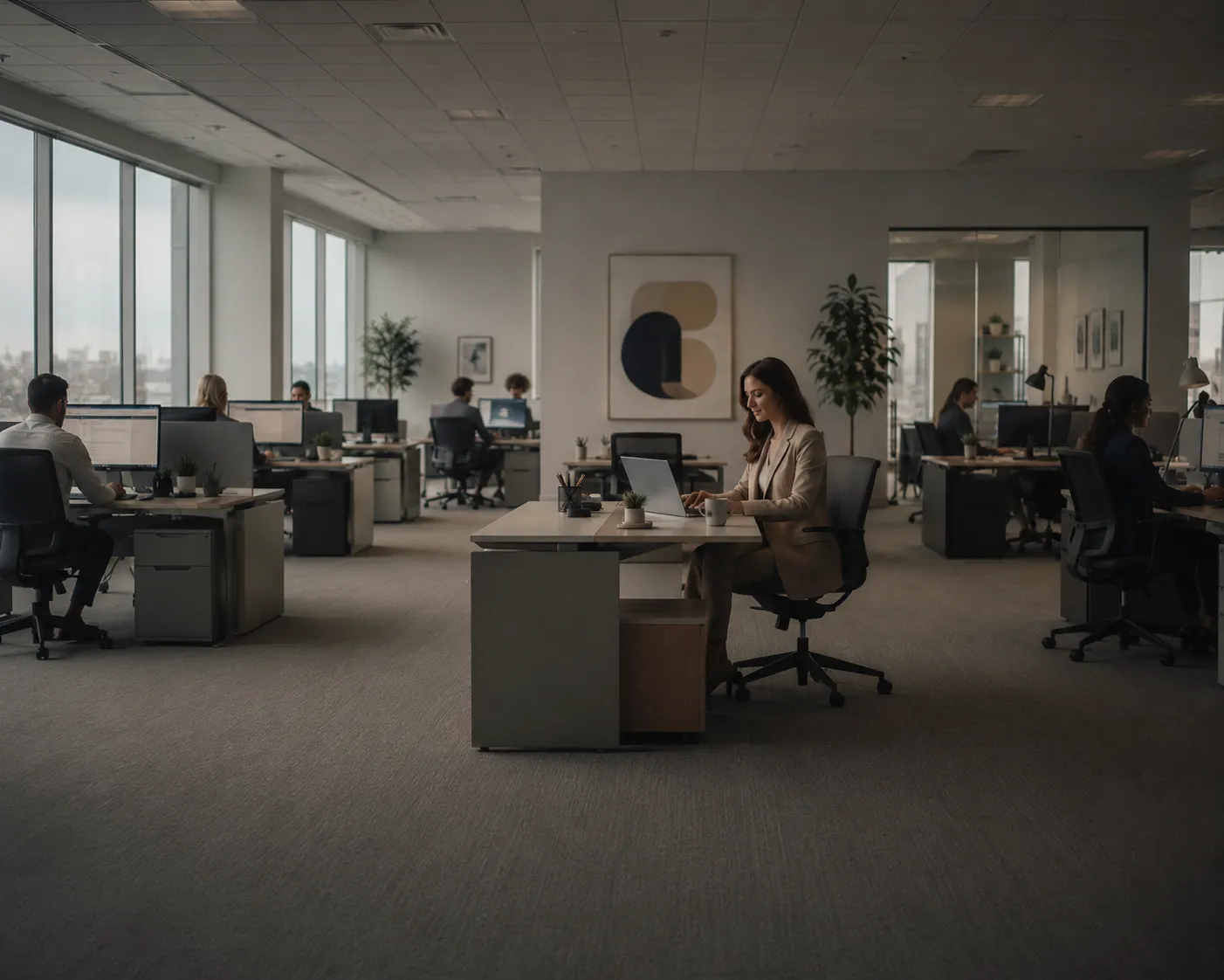 Staffing agency recruiters coordinating candidate placements across client accounts